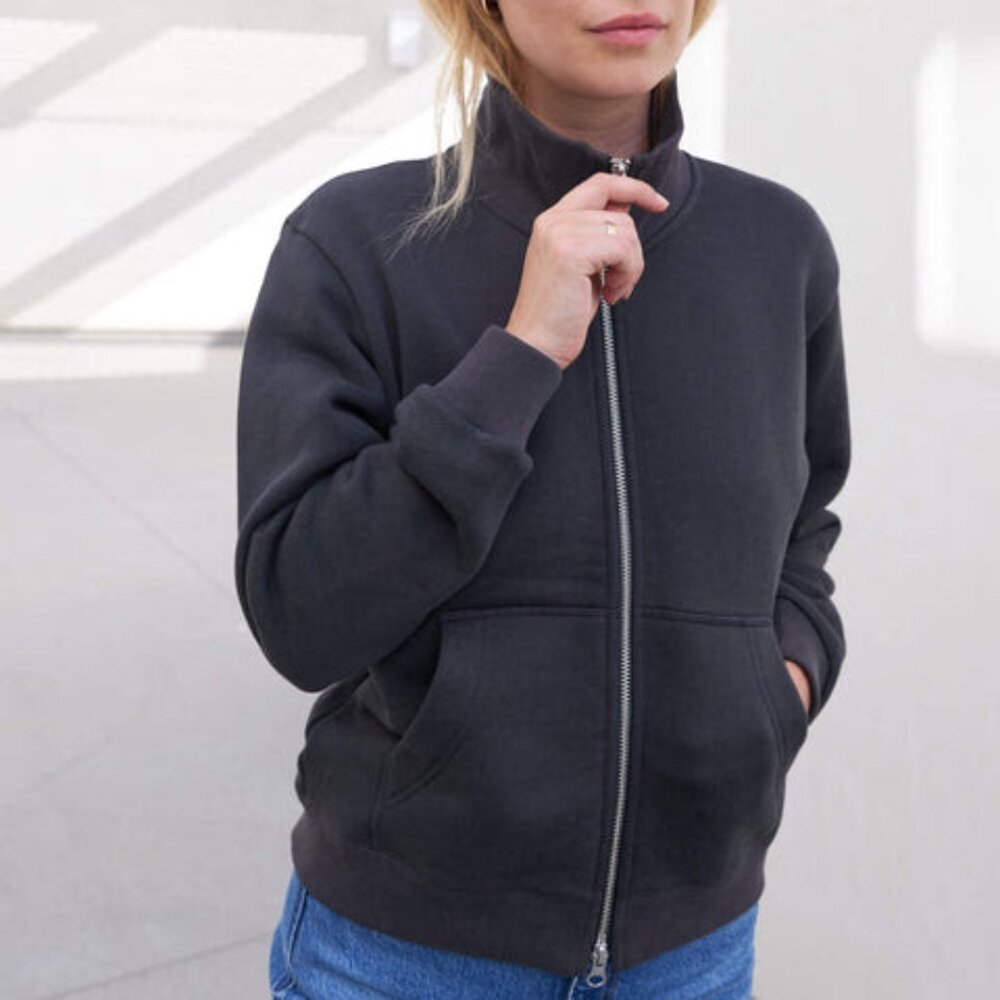 AYR The Zip It Sweatshirt in Asphalt